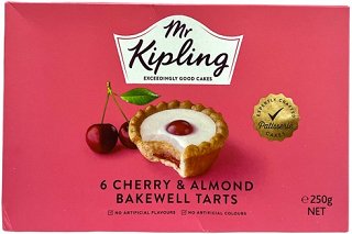 Mr Kipling Cherry & Almond Bakewell Tarts 6Τεμ 250g