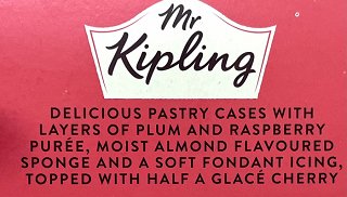Mr Kipling Cherry & Almond Bakewell Tarts 6Τεμ 250g