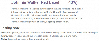 Johnnie Walker Red Label 700ml