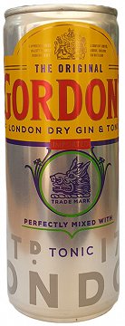 Gordons Dry Gin & Tonic 250ml