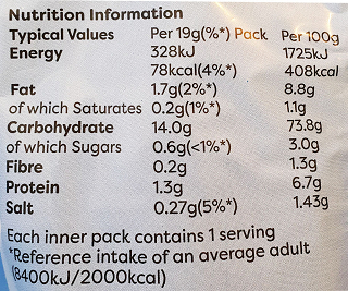 Snack A Jacks Ρυζογκοφρέτες Αλάτι Ξύδι 5x19g