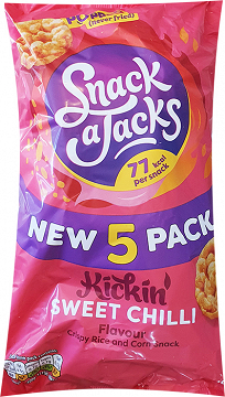 Snack A Jacks Sweet Chilli Rice And Corn Snack 5X19g