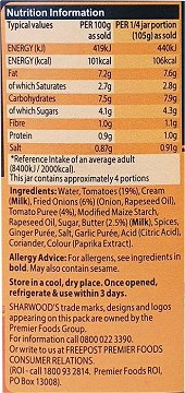 Sharwoods Σάλτσα Butter Chicken 420g