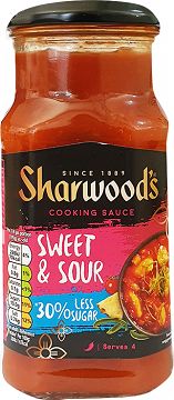 Sharwoods Cooking Sweet & Sour 30% Less Sugar 425g