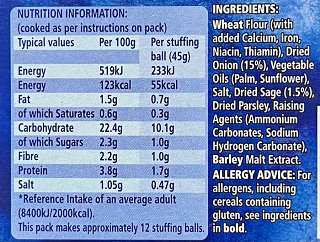 Paxo Μείγμα Για Γέμιση Φασκόμηλο & Κρεμμύδι 170g