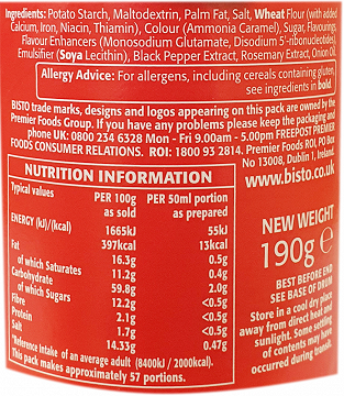 Bisto Κόκκοι Σάλτσας 190g