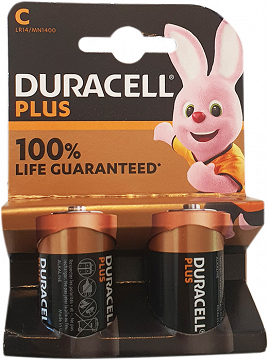 Duracell Plus C 2Pcs