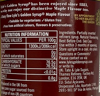 Lyle's Golden Syrup Maple Flavour 454g