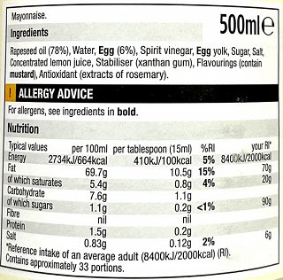Morrisons Mayo With Free Range Eggs 500ml
