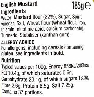 Morrisons English Mustard 185g