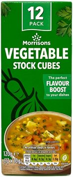 Morrisons Vegetable Stock Cubes 12Pcs 120g