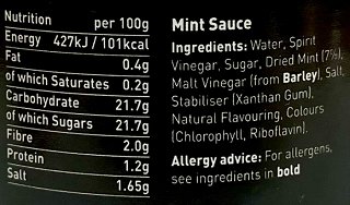 Lion Mint Sauce 165g