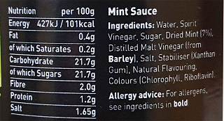 Lion Mint Sauce 165g