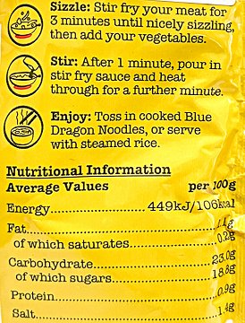 Blue Dragon Chow Mein Stir Fry Sauce 120g