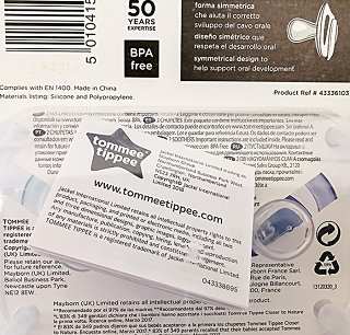 Tommee Tippee Night Time Orthodontic Πιπίλα 0-6 M 2Τεμ