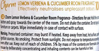 Charm Spray Lemon Verbena & Cucumber Room Fragrance 240ml