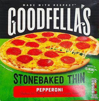 Goodfellas Stonebaked Thin Pizza Πεπερόνι 1Τεμ 340g