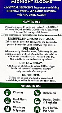 Zoflora Midnight Blooms Disinfectant Liquid 120ml