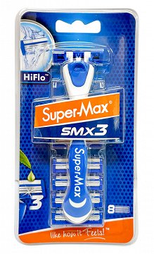 Super Max HiFlo Smx3 Razor + 8 Heads