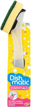 Libman Dish Matic Essentials Fillable Handle With Replaceable Sponge 1Pc