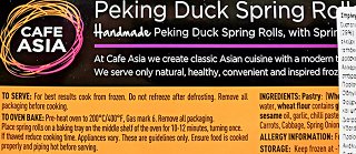 Cafe Asiia Duck Spring Rolls 20Τεμ 400g
