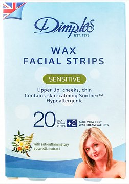 Dimples Ταινίες Κρύο Κερί Για Πρόσωπο Με Ευαίσθητο Δέρμα 20Τεμ