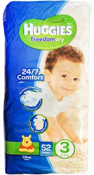 Huggies Freedom Dry 3 52Pcs