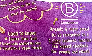 Organix Mini Oaty Bites Raspberry & Apple Apple & Orange 11Pcs