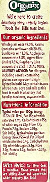 Organix Organic Μπάρες Βρώμης Με Βατόμουρο & Μήλο 6Τεμ