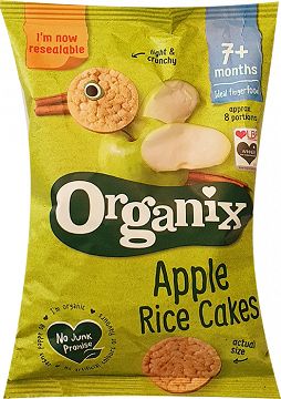 Organix Organic Apple Rice Cakes 50g