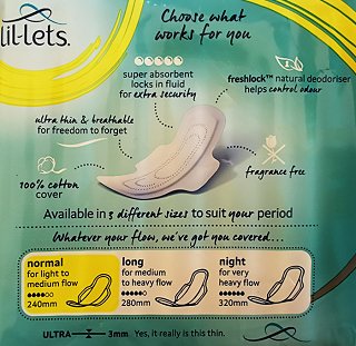 Lil-Lets Ultra Thin Normal Με Φτερά 14Τεμ