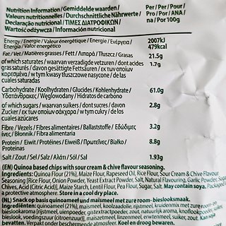 Eat Real Quinoa Chips Sour Cream & Chives 30g