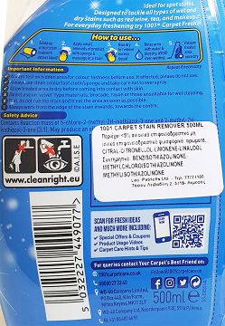 1001 Carpet Stain Remover Spray 500ml