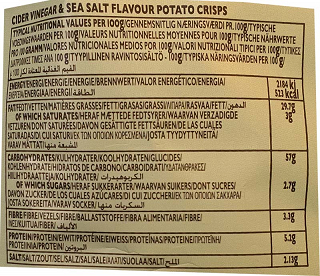 Pipers Burrow Hill Coder Vinegar & Sea Salt Crisps 150g