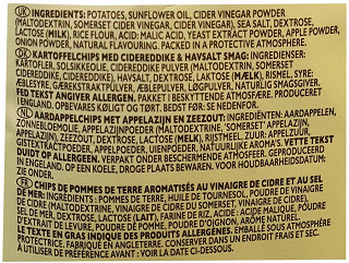 Pipers Burrow Hill Coder Vinegar & Sea Salt Crisps 150g