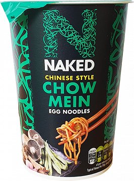 Naked Chinese Style Chow Mein Egg Noodles Cup 78g