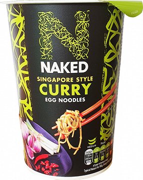 Naked Singapore Style Curry Egg Noodles Cup 78g