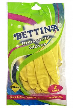 Bettina Ελαστικά Γάντια Μέτριο 2 Ζευγάρια