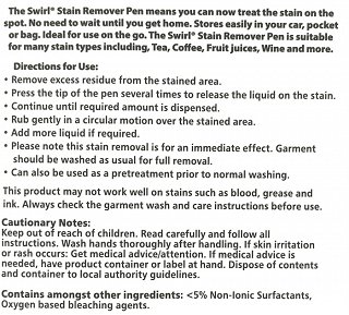 Swirl Fabric Stain Remover Pen 10ml 1Τεμ