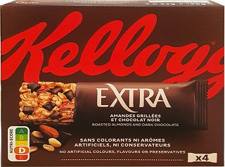 Kelloggs Extra Μπάρες Με Αμυγδαλα & Μαύρη Σοκολάτα 4Τεμ