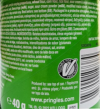 Pringles Sour Cream & Onion 40g