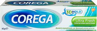 Corega 3D Hold Ultra Fresh Denture Fixative Cream 40g