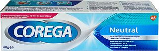 Corega Neutral Στερεωτική Κρέμα Οδοντοστοιχιών 40g