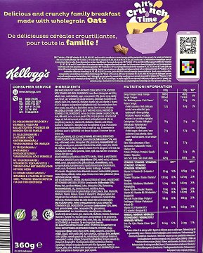 Kelloggs Oaties Cocoa Crunch 360g
