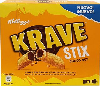 Kelloggs Krave Stix Choco Nut 5Pcs