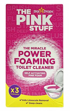 The Pink Stuff Miracle Power Foaming Toilet Cleaner 3x100g