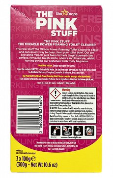 The Pink Stuff Miracle Power Foaming Toilet Cleaner 3x100g