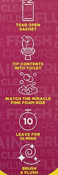 The Pink Stuff Miracle Power Foaming Toilet Cleaner 3x100g