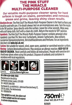 The Pink Stuff Miracle Multi Purpose Cleaner Spray 750ml
