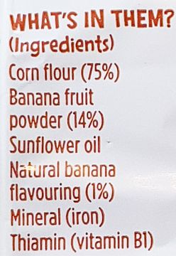 Kiddylicious Banana Fruit Puffs Χωρίς Γλουτένη 10x4g